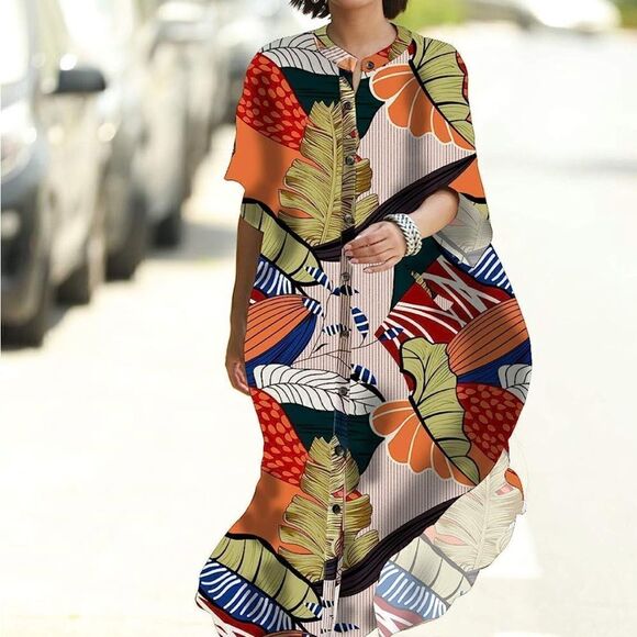 Leafy Beach Kaftan  - Picture 1 of 4